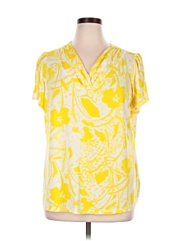 Susan Graver Short Sleeve Blouse (view 1)