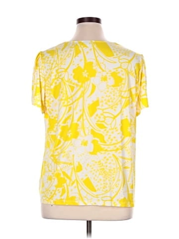 Susan Graver Short Sleeve Blouse (view 2)