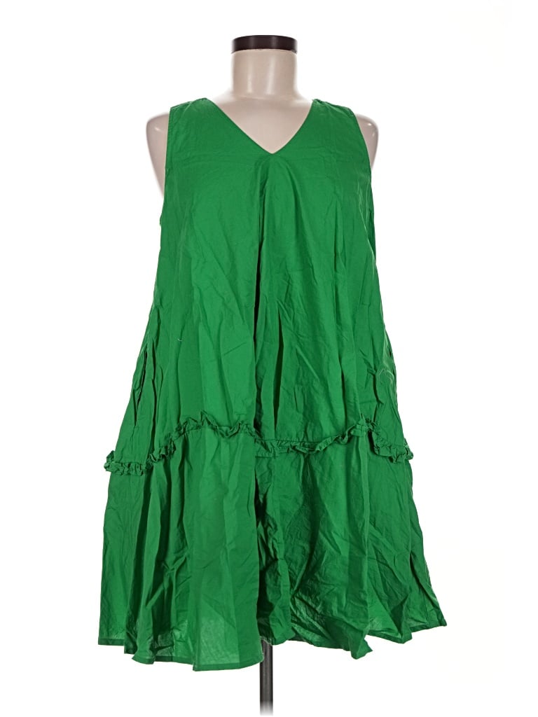 Pre-owned Primark Casual Dress In Green