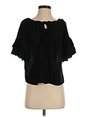 Red Haute Short Sleeve Blouse (view 1)