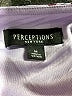 Perceptions 100% Polyester Floral Purple Casual Dress Size M - photo 7