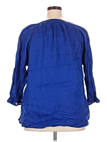 Charter Club 3/4 Sleeve Button-Down Shirt (view 2)