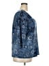 Susan Lawrence Blue 3/4 Sleeve Blouse Size 2X - photo 4