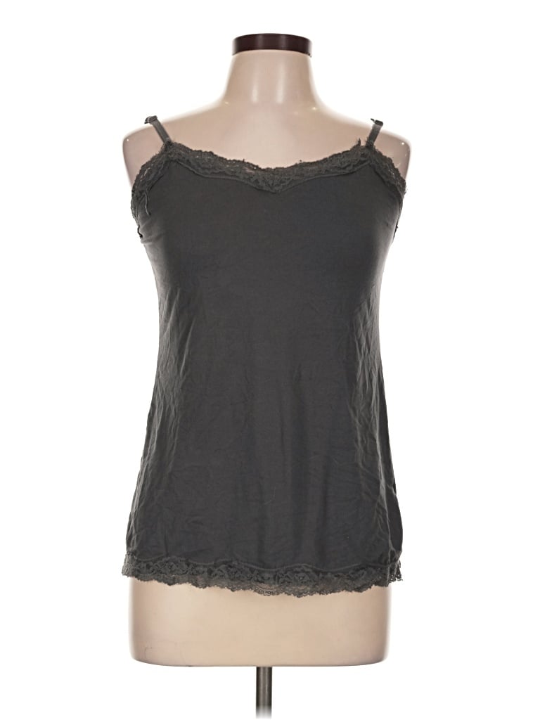 Pre-owned Eye Candy Sleeveless Top Gray Sweetheart Neckline Tops