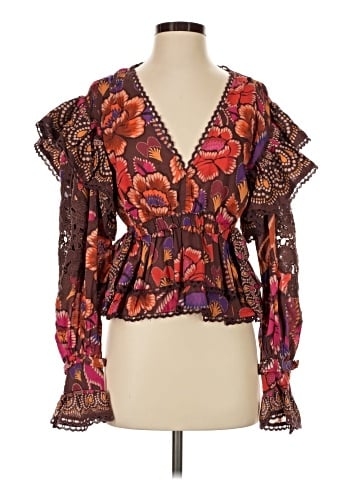 FARM Rio 3/4 Sleeve Blouse (view 1)