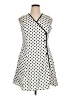 Shein 100% Polyester Polka Dots White Casual Dress Size XL - photo 1