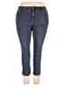 Gloria Vanderbilt Solid Blue Jeans Size 18 - photo 1