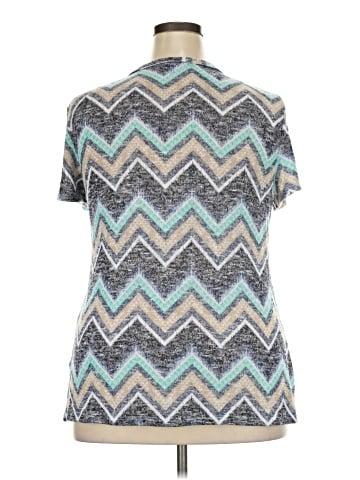 KRISTIN NICOLE Short Sleeve Blouse (view 2)