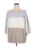 Lafayette 148 New York Color Block Gray Pullover Sweater Size XL - photo 1