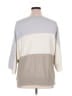 Lafayette 148 New York Color Block Gray Pullover Sweater Size XL - photo 2
