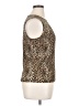 Susan Lawrence Gold Sleeveless Top Size XL - photo 4