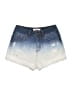 Refuge Hearts Blue Denim Shorts Size 24 waist - photo 1
