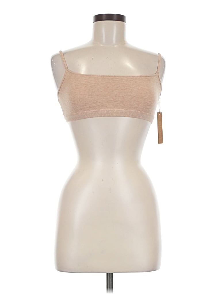 Skims Tube Top Tan Strapless Neckline Tops In Neutral