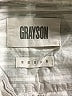 Grayson 100% Cotton Stripes Silver Long Sleeve Button-Down Shirt Size Med (3) - photo 7