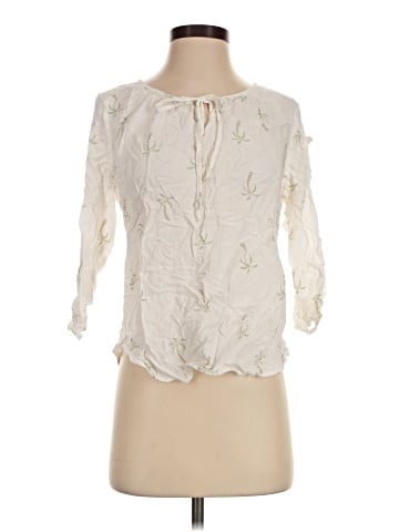 Como Black 3/4 Sleeve Blouse (view 1)