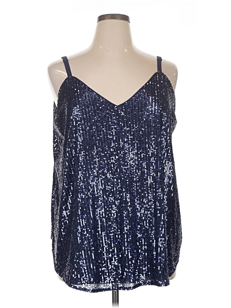 Torrid Sleeveless Blouse In Blue