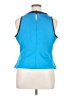 Bisou Bisou Blue Sleeveless Blouse Size XL - photo 2