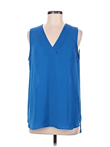 Rose + Olive Sleeveless Blouse (view 1)