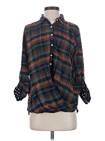 Isabella Sinclair 3/4 Sleeve Button-Down Shirt (view 1)