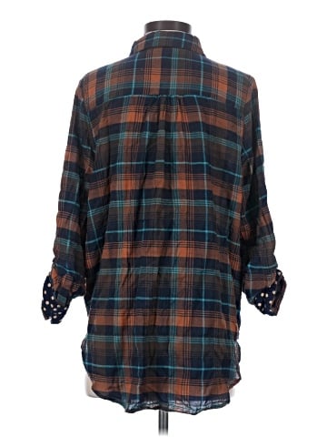 Isabella Sinclair 3/4 Sleeve Button-Down Shirt (view 2)