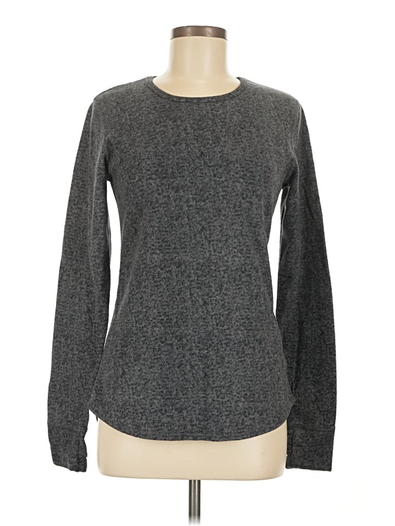 Pre-owned Cuddl Duds Pullover Sweater In Gray