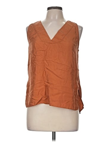 Reiss Sleeveless Silk Top (view 1)