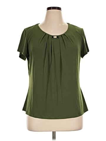 NY Collection Short Sleeve Blouse (view 1)