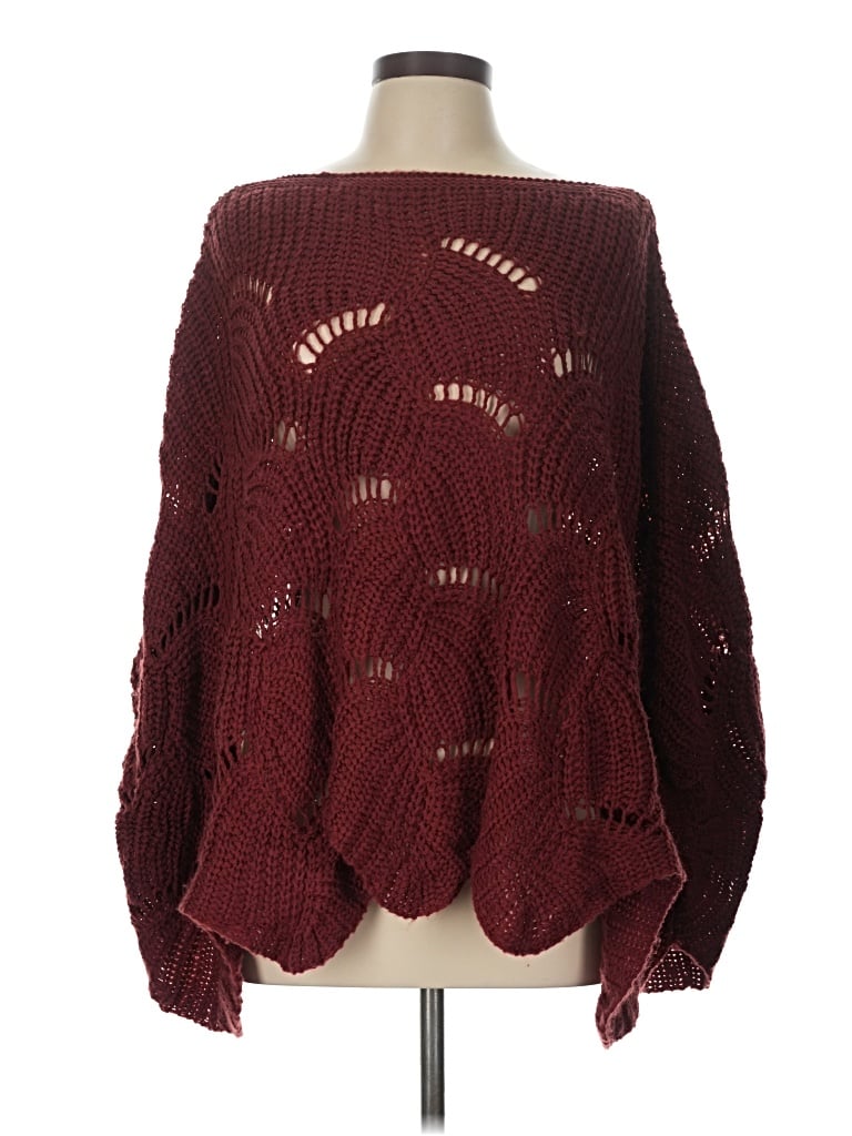 Pre-owned Entro Pullover Sweater In Burgundy