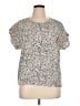 Shein Ivory Short Sleeve Blouse Size XL - photo 1