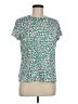 Brooks Brothers Animal Print Green Short Sleeve Top Size M - photo 1
