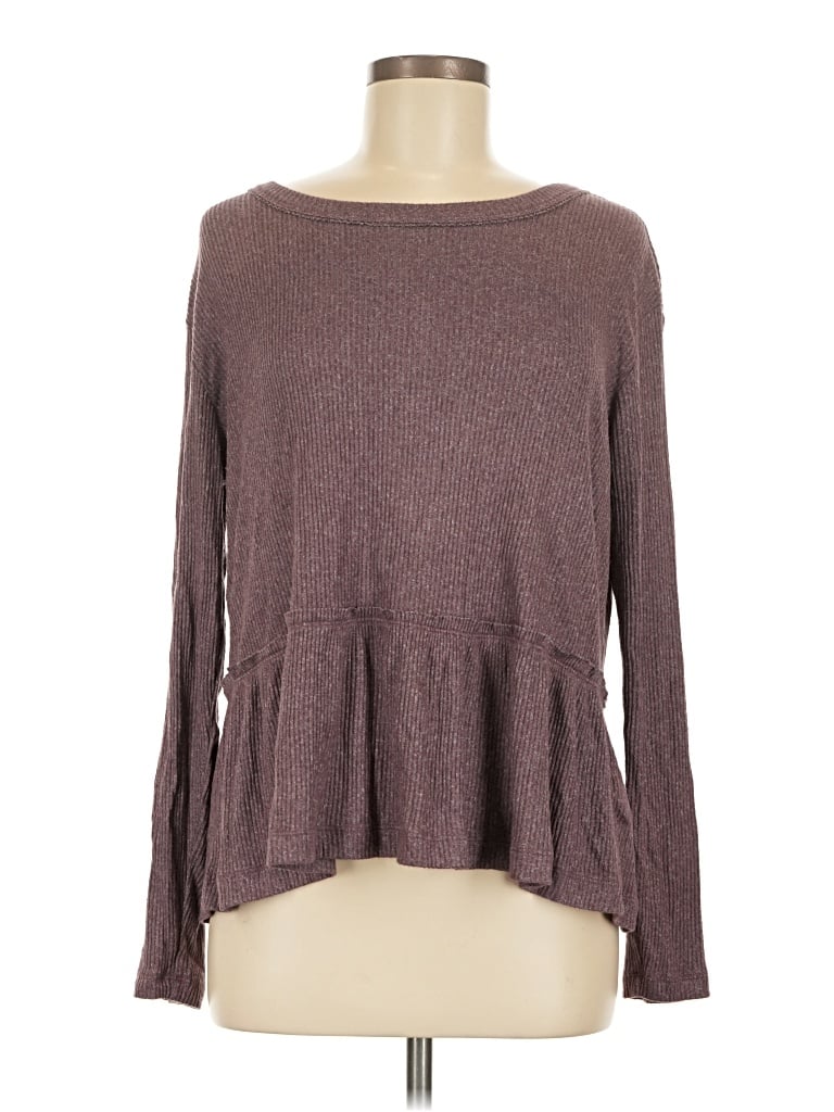 Pre-owned Upwest Long Sleeve T-shirt In Brown