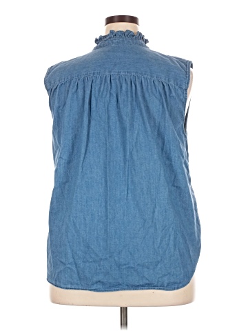 Ann Taylor Sleeveless Button-Down Shirt (view 2)