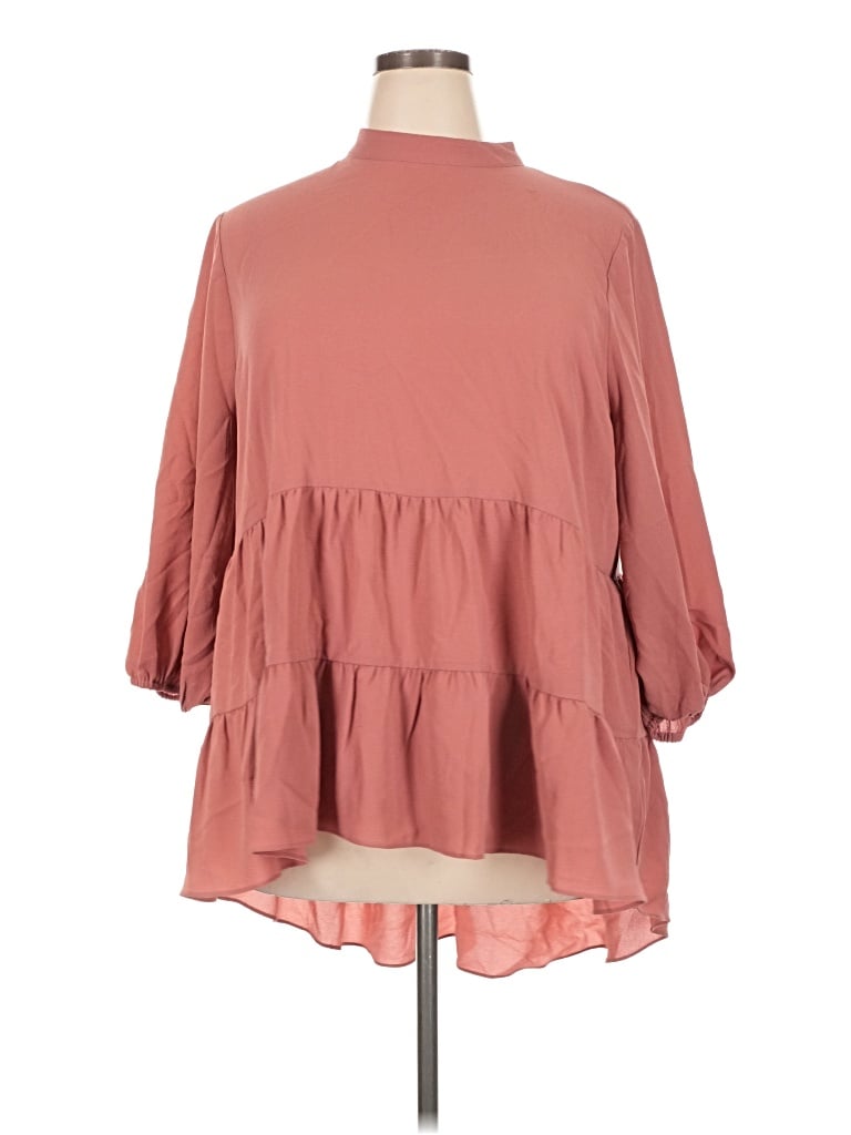 C Established 1946 3/4 Sleeve Blouse In Pink