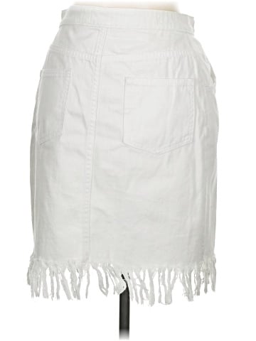 Pilcro and the Letterpress Denim Skirt (view 2)