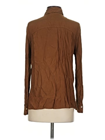 Vince. Long Sleeve Silk Top (view 2)