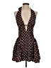 Shein Polka Dots Brown Cocktail Dress Size XS - photo 1