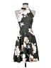 Soprano Floral Green Cocktail Dress Size XS - photo 1