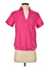 J.Crew 100% Linen Pink Short Sleeve Blouse Size XXS (petite) - photo 1