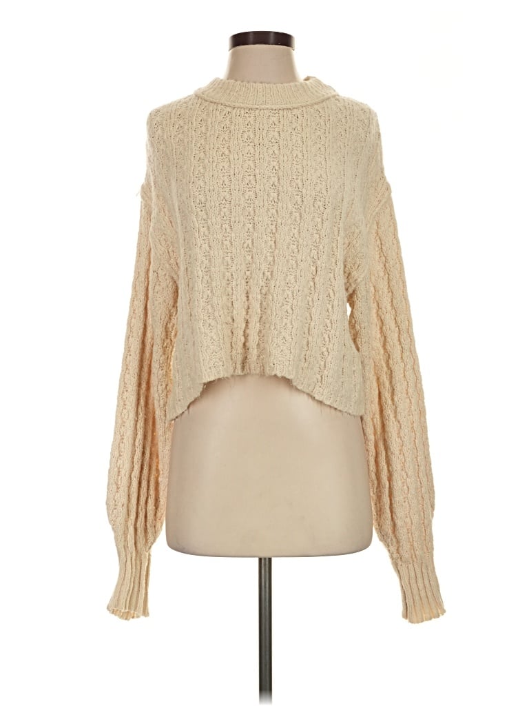 Pre-owned Love Tree Turtleneck Sweater In Tan