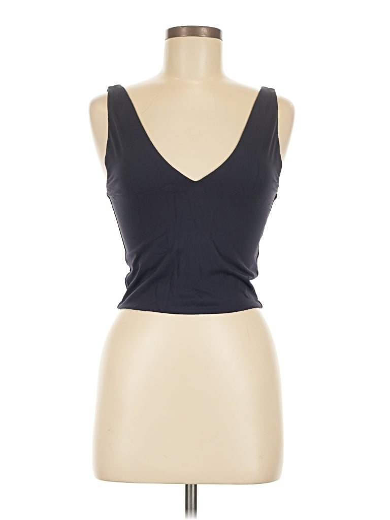 Pre-owned Babaton Tank Top Black Plunge Neckline Tops