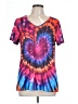 Unbranded Tie-dye Purple Short Sleeve Top Size L - photo 1
