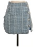 Shein 100% Polyester Tweed Blue Casual Skirt Size 4 - photo 1