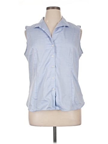 Jones New York Sleeveless Button-Down Shirt (view 1)
