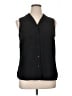 Basic Editions 100% Polyester Black Sleeveless Blouse Size 16 - photo 1