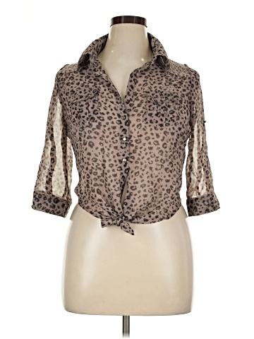 mYTH 3/4 Sleeve Button-Down Shirt (view 1)