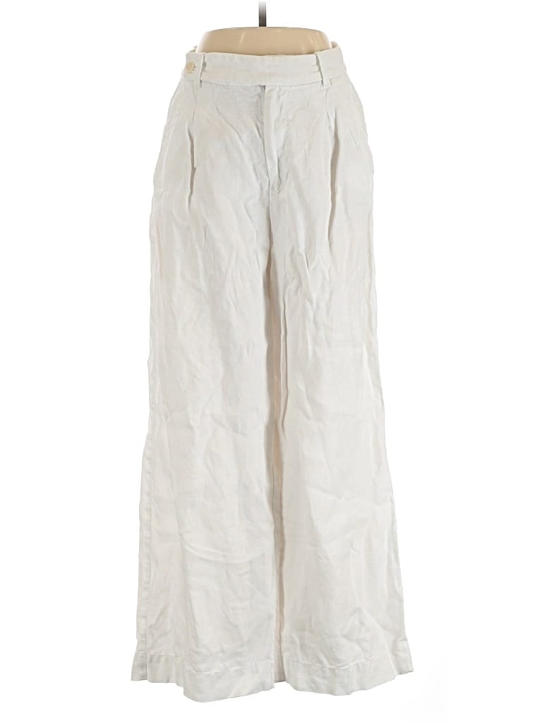 Pre-owned Madewell Linen Pants In Ivory
