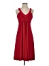 Calvin Klein Solid Red Cocktail Dress Size 4 - photo 1