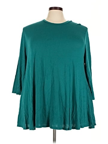 Lane Bryant 3/4 Sleeve T-Shirt (view 1)