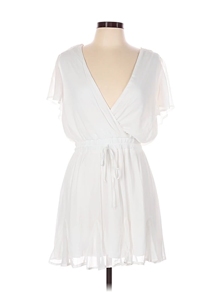 Pre-owned Trixxi Cocktail Dress In White