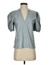 Steve Madden 100% Polyurethane Gray Short Sleeve Blouse Size S (estimated) - photo 1